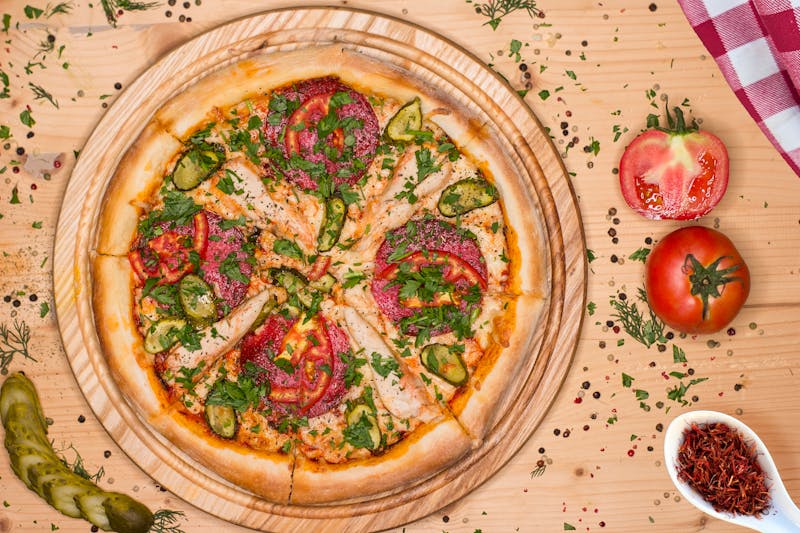 Giordanos veggie deep dish pizza catering