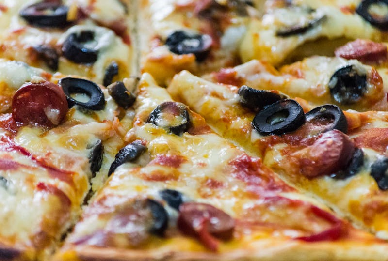 Pepperoni deep dish pizza for events